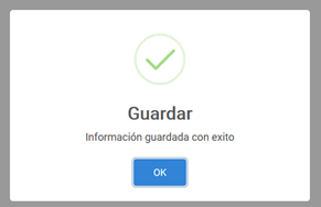 Mensaje guardardo exitoso